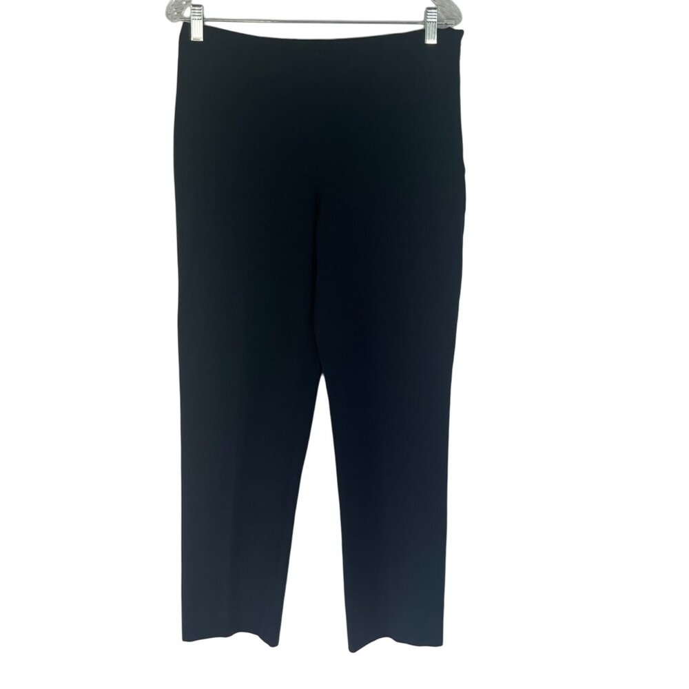 Talbots Heritage Pants Womens 8P Petite Black Side Zipper Workwear